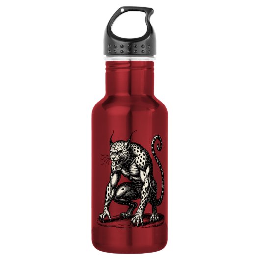 Flauros Unleashed Edelstahlflasche (Vorderseite)