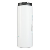 Flausch stellt mich glückliche Trommel her Thermosbecher (Rückseite)