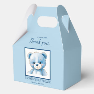 Flauschig blauer Bär Geschenkschachtel
