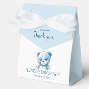 Flauschig blauer Bär Geschenkschachtel