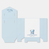 Flauschig blauer Bär Geschenkschachtel (Ungefaltet)
