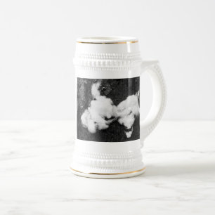 flauschig nach unten bierglas