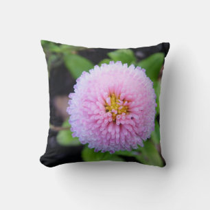 Flauschig rosa Blume Kissen