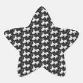 Flauschig-Sternaufkleber Stern-Aufkleber (Vorderseite)