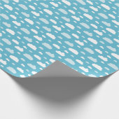 Flauschig weiße Wolken Packpapier (Ecke)