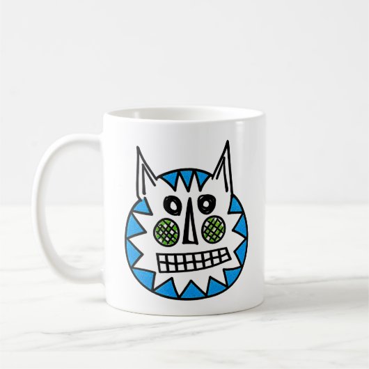 Flauschige Katze Kaffeetasse (Links)