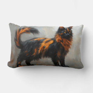 Flauschige Maine Coon-Katze  Lendenkissen