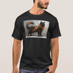 Flauschige Maine Coon-Katze T-Shirt