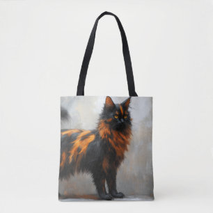 Flauschige Maine Coon-Katze Tasche