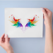 Flauschige Regenbogenflügel Flyer (Hand)