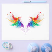 Flauschige Regenbogenflügel Flyer (Einzeln)