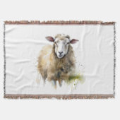 Flauschige Schafe auf der Weide Decke (Vorderseite)