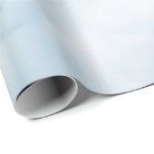Flauschige Weiße Wolken Geschenkpapier (Rolleneckpunkt)
