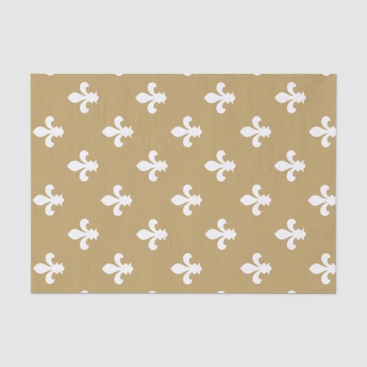 Flauschiger Flur de Lys Seidenpapier (Vorderseite)
