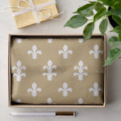 Flauschiger Flur de Lys Seidenpapier (Geschenk)