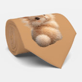 Flauschiger Hase Krawatte (Gerollt)