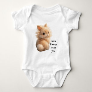 Flauschiger Hase: Some Bunny liebt dich Baby Strampler