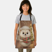 Flauschiger Igel Backzeit Motiv Schürze (Insitu)