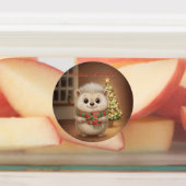 Flauschiger Igel Weihnachtszauber Design Etiketten (Befestigt)