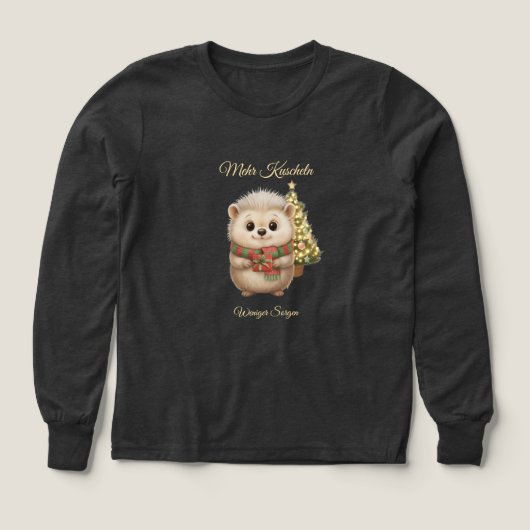 Flauschiger Niko Igel Winterliebe Design (Design Vorderseite)