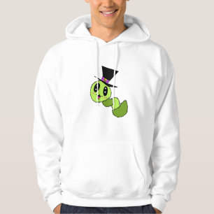 Flauschiger Wurm mit Hut Hoodie