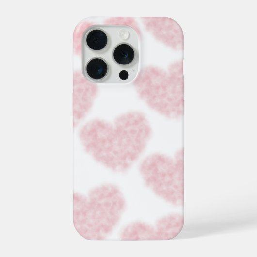 Flauschiges Baumwollherz iPhone Hülle (Rückseite)