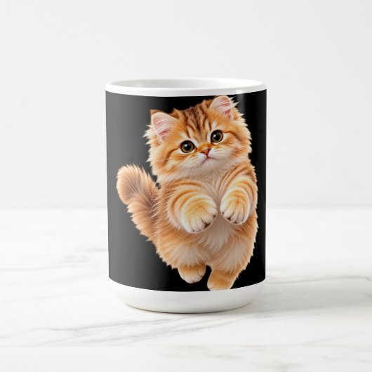 Flauschiges Kätzchen Kaffeetasse (Mittel)