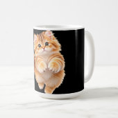 Flauschiges Kätzchen Kaffeetasse (VorderseiteRechts)