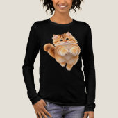 Flauschiges Kätzchen Tri-Blend Shirt (Vorderseite)