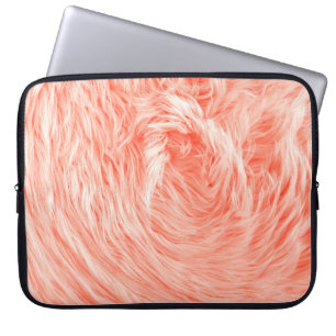 Flauschiges künstliches Textilfell Laptopschutzhülle