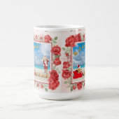 Flauschiges und helles Weihnachten Kaffeetasse (Mittel)