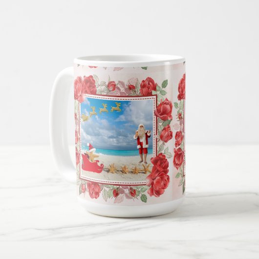 Flauschiges und helles Weihnachten Kaffeetasse (Vorderseite Links)