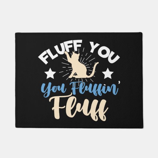 Flauschkatzen Fußmatte (Vorderseite)