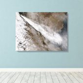 Flaute aus dem Ausbruch des Chaiten-Vulkans, Chile Leinwanddruck (Insitu (Holzboden))