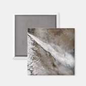 Flaute aus dem Ausbruch des Chaiten-Vulkans, Chile Magnet (Vorderseite/Rückseite)