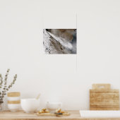 Flaute aus dem Ausbruch des Chaiten-Vulkans, Chile Poster (Küche)