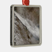Flaute aus dem Ausbruch des Chaiten-Vulkans, Chile Silbernes Ornament (Rechts)