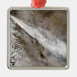 Flaute aus dem Ausbruch des Chaiten-Vulkans, Chile Silbernes Ornament