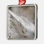 Flaute aus dem Ausbruch des Chaiten-Vulkans, Chile Silbernes Ornament (Links)