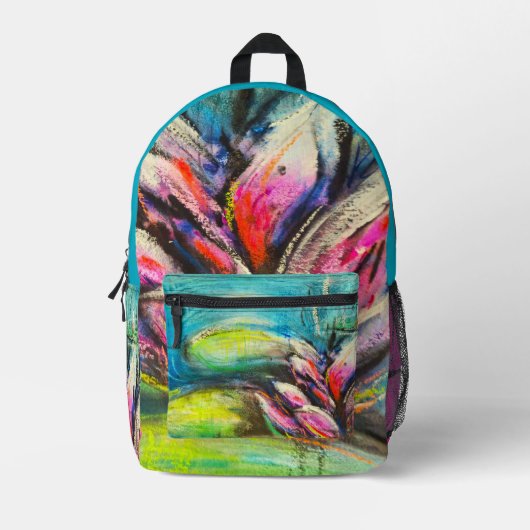 Flautenwellen Bedruckter Rucksack (Vorderseite)