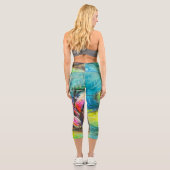 Flautenwellen Capri Leggings (Rückseite)