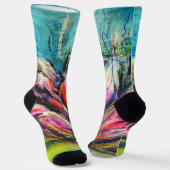 Flautenwellen Socken (Gewinkelt)