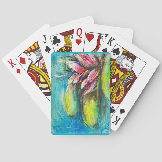 Flautenwellen Spielkarten (Rückseite)