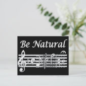 Flautists können natürlich sein postkarte (Stehend Vorderseite)
