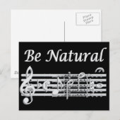 Flautists können natürlich sein postkarte (Vorne/Hinten)
