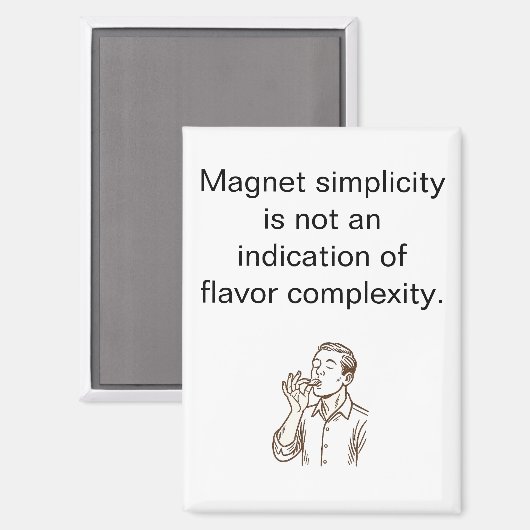 Flavor Complexity Refrigerator Magnet (Vorderseite/Rückseite)