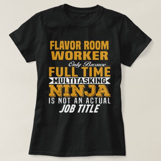 Flavour Room Worker T-Shirt (Design vorne)