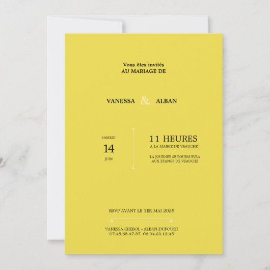 "Flavus" Einladung (Rückseite)