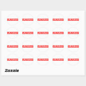 Flawless-Briefmarke Runder Aufkleber (Blatt)