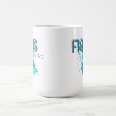 Flaws Are Art – Inspirational Abstract Splash Blue Kaffeetasse (Mittel)